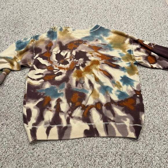 Natural Life Taylor Oversized Sweater Sunrise Tie Dye Sz S/M Cotton Boho - Picture 6 of 6